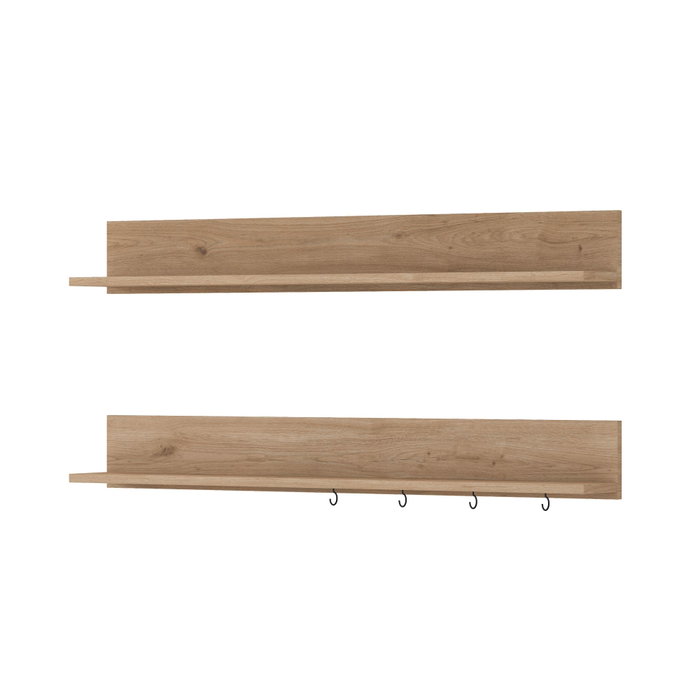 Hanah Home AE107 - 4683 Estantería de Pared Nogal 120 cm